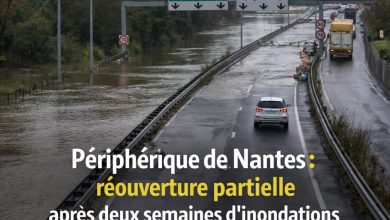 Périphérique de Nantes inondé : réouverture partielle après deux semaines de fermeture